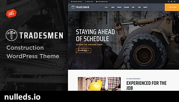 Tradesmen - Construction WordPress Theme