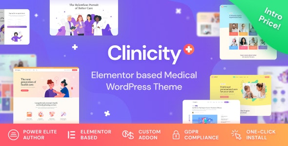 v1.1.4 Clinicity - Health & Medical Elementor Theme