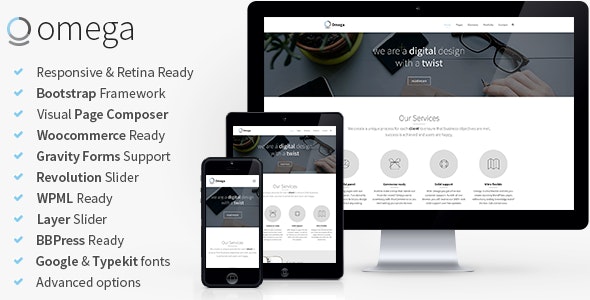 Omega - Multi-Purpose Responsive Bootstrap Theme