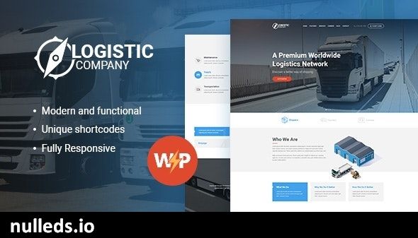 Logistics / Transportation and Warehousing Shipment WordPress Theme