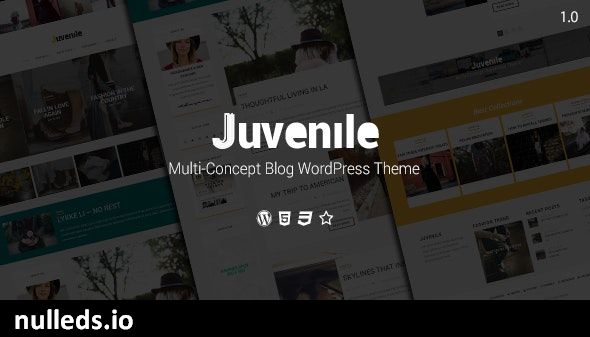 Juvenile - Multi-Concept Blog WordPress Theme