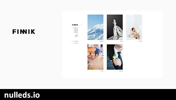 Finnik - Minimal WordPress Theme for Photographers