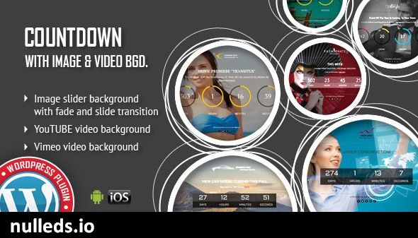 CountDown With Image or Video Background - Responsive WordPress Plugin