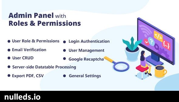 Admin Panel with Roles & Permissions