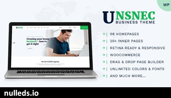 Unsnec - Multipurpose Business WordPress Theme