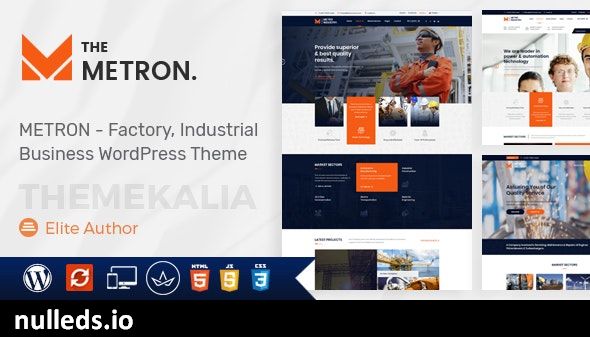 v2.4 Metron - Industry and Construction WordPress Theme