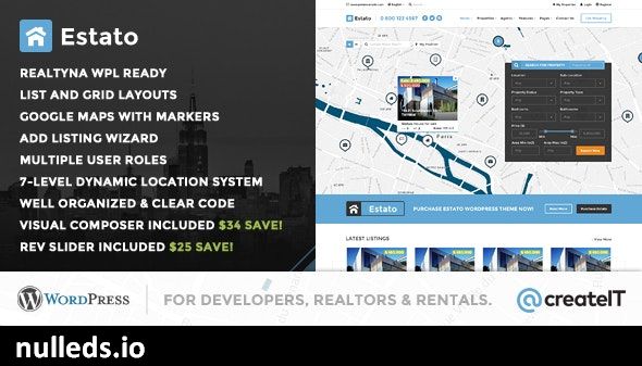 Estato - WordPress Theme for Real Estate and Developers