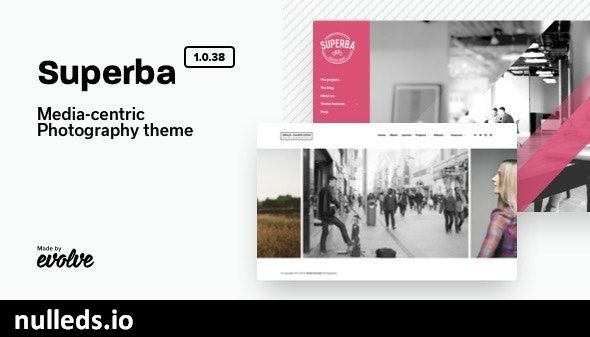 Superba: Media-centric Photography WordPress Theme