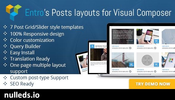 Entro's Posts layout for Visual Composer