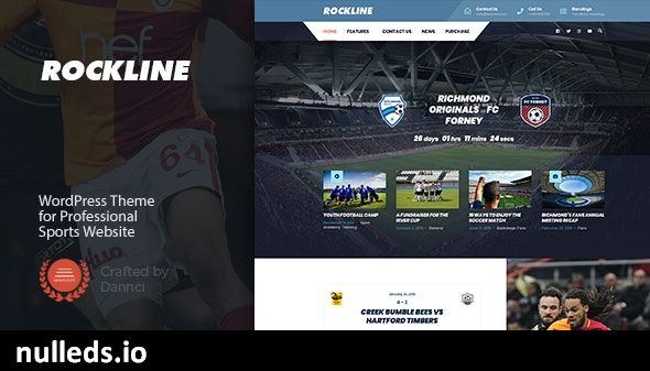 Rockline - Sport News and Club WordPress Theme