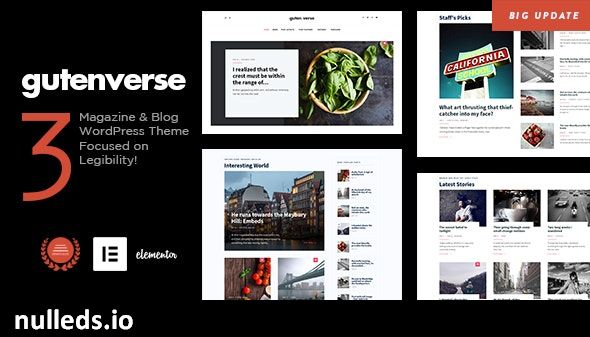 GutenVerse - Magazine and Blog Theme