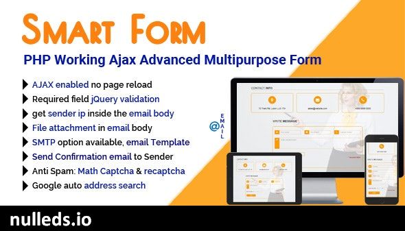 SmartForm - PHP Working Ajax Advanced Multipurpose Form