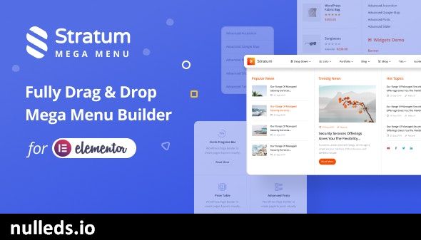 Stratum Mega Menu for Elementor