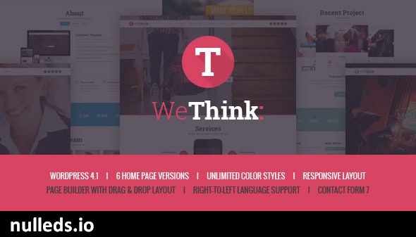 We Think - Single & Multi Page WordPress Theme