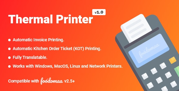 Thermal Printer Module for Foodomaa