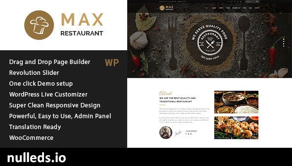 Restaurant - Responsive WordPress Theme