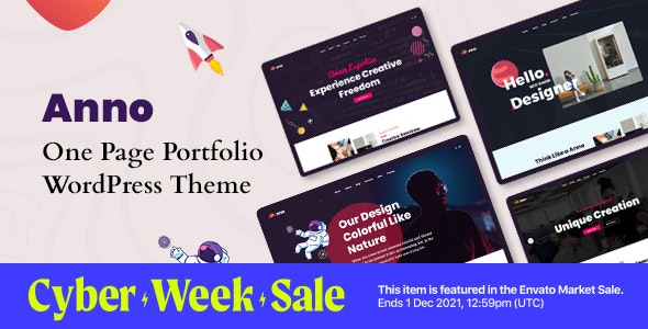 Anno - One Page Portfolio WordPress Theme