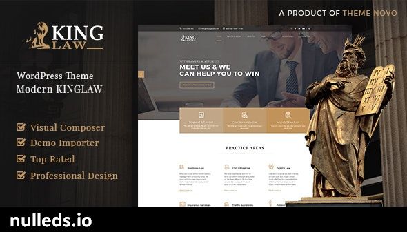 Kinglaw - Attorney & Lawyer WordPress Theme