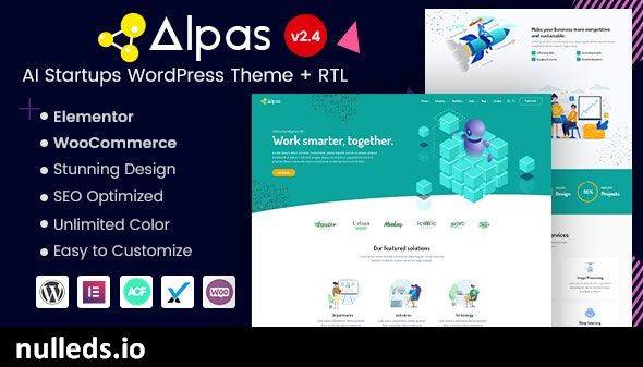 Alpas - Artificial Intelligence & Big Data Startup WordPress Theme