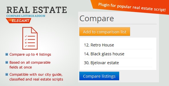 Real Estate Compare Listings