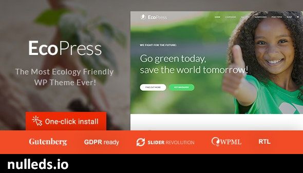 Eco Press - Nature, Ecology & NGO WordPress Theme