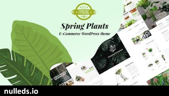 Spring Plants - Gardening & Houseplants WordPress Theme