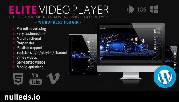 Elite Video Player - WordPress plugin