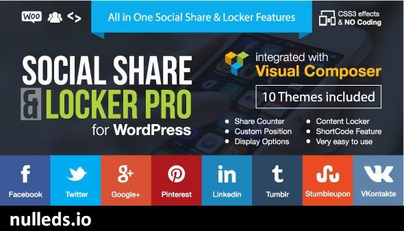 Social Share & Locker Pro Wordpress Plugin