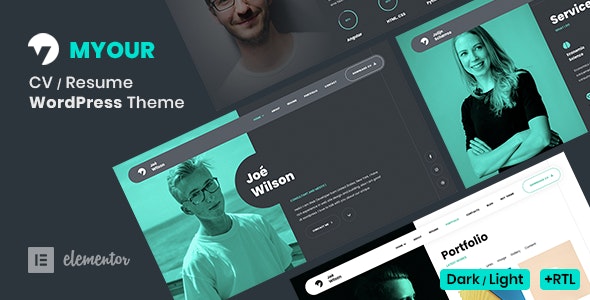 Myour - Resume WordPress Theme