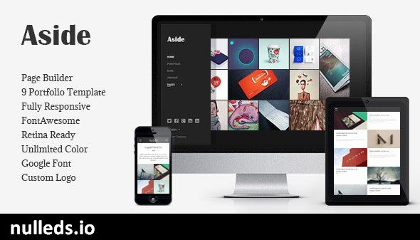 Aside - Photo Portfolio Sidebar WordPress Theme