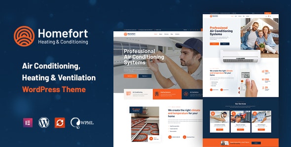 Homefort - Air Conditioning & Heating WordPress Theme + RTL