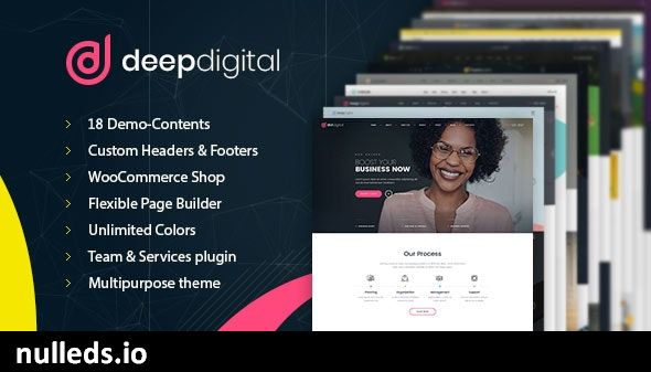 DeepDigital – Web Design Agency WordPress Theme