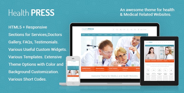 HealthPress - Medical WordPress Theme