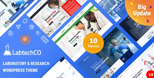 LabtechCO | Laboratory & Science Research WordPress Theme