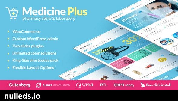 Medicine Plus - Medical Pharmacy & Drugstore Theme