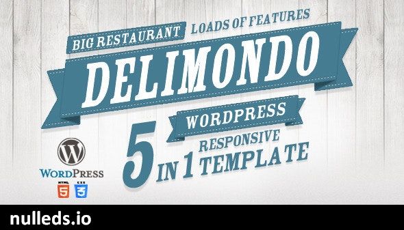 Delimondo Responsive Wordpress Theme | 5 Styles