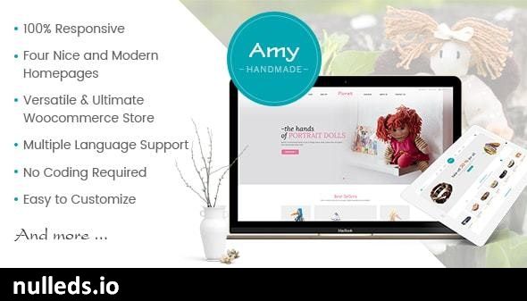 Amy Handmade - Blog and Shop WordPress Theme