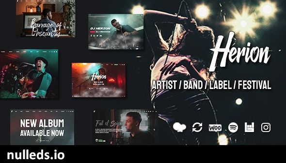 Herion - A WordPress Theme for the Music Industry