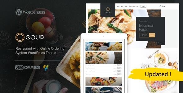 Soup - Online Food & Restaurant WP Theme