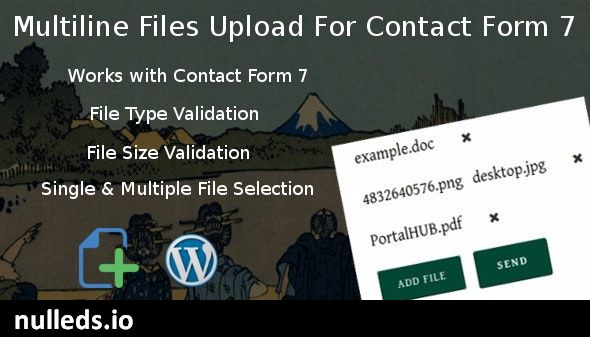 Multiline files upload for contact form 7 Pro