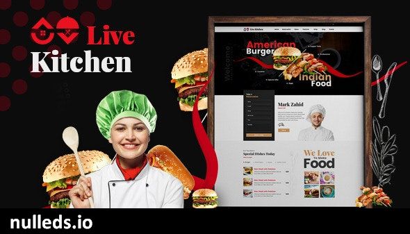 Livekitchen | Restaurant Cafe WordPress Theme