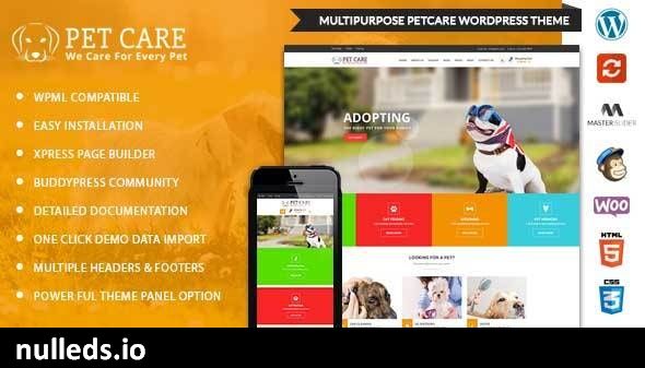 PetCare - WordPress Multipurpose Theme