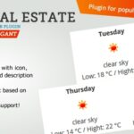 Real Estate Weather Widget