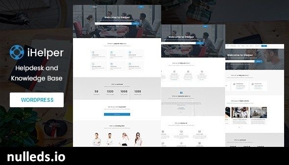 iHelper - Helpdesk and Knowledge Base WordPress Theme