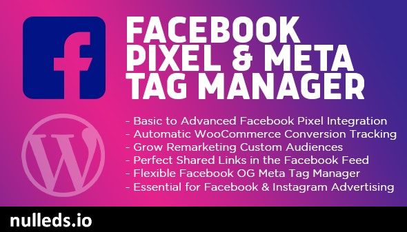 Facebook Pixel & Meta Tag Manager for WordPress