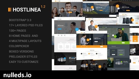 Hostlinea - Web Hosting, Responsive WP Theme