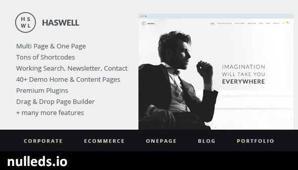 Haswell - Responsive, Multipurpose One & Multi Page WordPress Theme