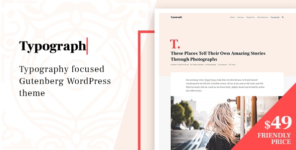 Typograph – Content Focused Gutenberg WordPress Blog Theme