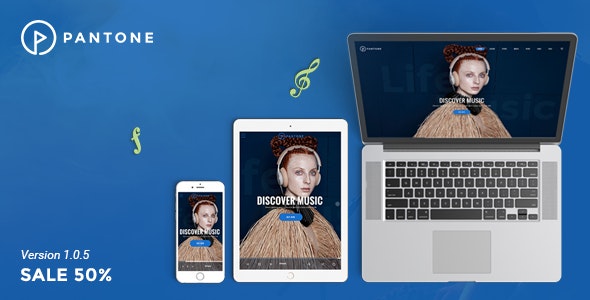 Pantone - Music / Artist / Singers / Bands WordPress Theme