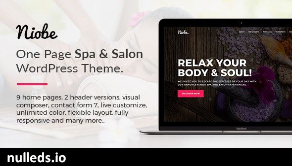 Niobe - Spa & Salon WordPress Theme